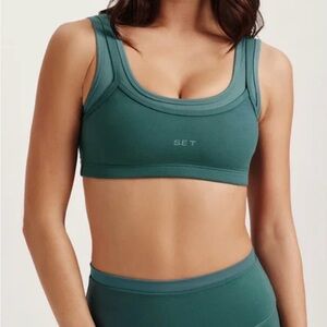 SET Active Deep Teal Sports Bra